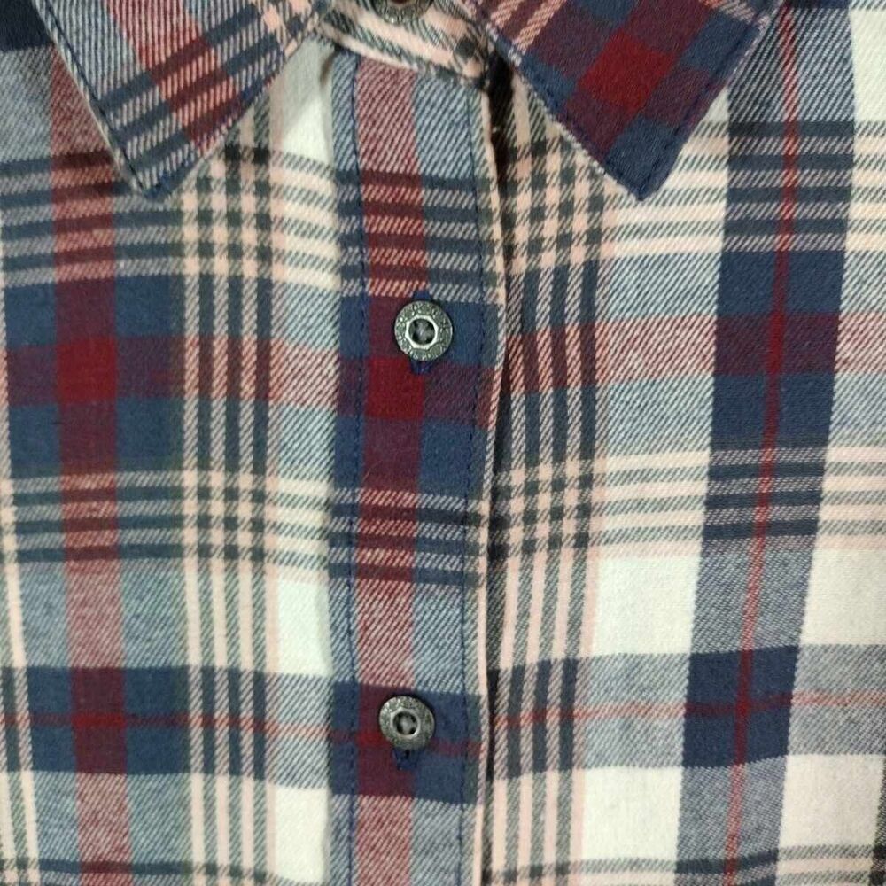 Noble Outfitters Shirt Plaid Fannel Womens Shirt Long Sleeve Size Medium - Picture 5 of 14